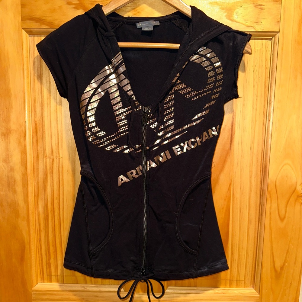 Armani Exchange Hooded Zip Top